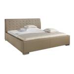 Gestoffeerd bed Isa Comfort kunstleer - Modder - 180 x 200cm