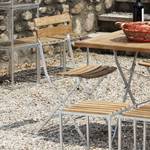 Sedia pieghevole Lucca Acciaio/legno massello di teak