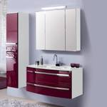 Ensemble de salle de bain Kingston Blanc / Mûre brillant - Lot de 3