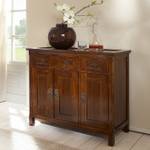 Commode Lorraine 3 portes - peuplier massif couleur acajou