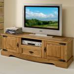 Tv-meubel Zacateca II massief grenenhout - antiek