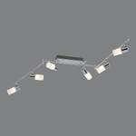 LED-rails met armen Zilver - Metaal - 150 x 24 x 8 cm