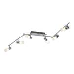 LED-rails met armen Zilver - Metaal - 150 x 24 x 8 cm