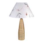 Lampe de bureau Lisabona Blanc - Fibres naturelles - Textile - Hauteur : 54 cm