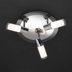 Plafondlamp Marco met 3 lichtelementen - wit glas met heldere rand