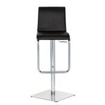 Tabouret de bar Maura Cuir véritable noir