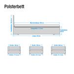 Gestoffeerd bed Isa Comfort kunstleer - Zwart - 160 x 200cm