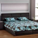 Bed-set Austin bruin kunstleer - 100 x 200cm - Bedframe zonder matras & lattenbodem