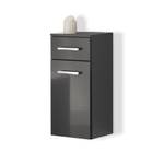 Meuble sous lavabo Montreal Anthracite brillant