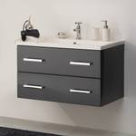 Meuble lavabo Montreal Avec lavabo 80 cm - Anthracite brillant