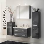 Meuble lavabo Montreal Avec lavabo 80 cm - Anthracite brillant