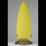 Lampe de bureau en verre Jaune - Verre - Hauteur : 30 cm