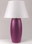 Lampe de bureau Manchester Mauve - Céramique - Pierre - Hauteur : 67 cm
