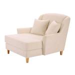 Love Seat Neapels XXL Strukturstoff Creme