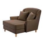 Love Seat Neapels XXL Strukturstoff Braun