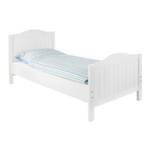 Lit pour enfants Nina Blanc - Bois massif - Bois/Imitation - 97 x 100 x 206 cm