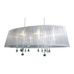 Hanglamp Organza ovaal wit