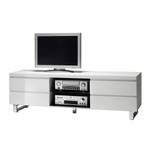 Tv-kast Paddington mdf glas metaal hoogglans wit