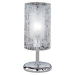 Lampe Imara 1 ampoule - Verre avec ornements / Métal - Chrome / Blanc
