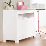 Kinderkamerset Nina 1- (3-delig, bed, commode met deuren en 2-deurige kledingkast met middenstuk