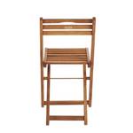 Chaises pliantes Porto (lot de 2) Bois d‘eucalyptus huilé