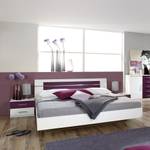 Bedcombinatie Burano wit nachtkastje - 160x200cm