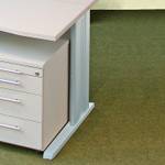 C-Fußblende Medford (2-teilig) passend für Medford Schreibtisch - Holz, Metall - Metall, alufarbig