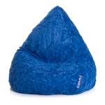 Sitzsack Fluffy L Webplüsch - Blau