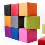 Pouf cubo Fredrik Tessuto blu