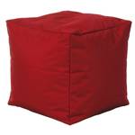 Pouf Scuba Cube Tissu rouge