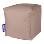 Pouf Scuba Cube Tissu kaki