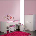 Sparset III Smoozy (2-teilig) Spielbett & Kleiderschrank - Drehbare Kanten (Rosa/Blau)