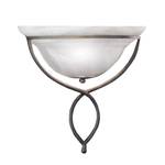 Spa wandlamp roestkleurig, antiek