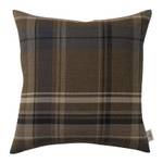 Kussensloop T- Cosy New Check blauw/bruin - 50x50cm