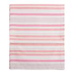 Tafelloper Fino 40 x 150 cm katoen-polyester gestreept roze