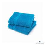 Linge de toilette Tom Tailor Turquoise - Serviette (lot de 2) - Serviette 50 x 100 cm