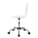 Chaise pivotante Tracy pour jeunes Plastique – Blanc transparent