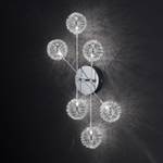Wandlamp Astro chroom/glas met gevlochten draad - halogeen - met 6 lichtbronnen