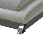 Hoekbank Lincoln kunstleer/stof - wit - longchair links