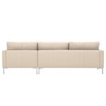 Ecksofa Portobello Echtleder Echtleder Gad: Creme - Breite: 251 cm - Longchair davorstehend rechts