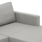 Ecksofa Portobello Echtleder Echtleder Gad: Grau - Breite: 251 cm - Longchair davorstehend rechts