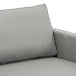 Ecksofa Portobello Echtleder Echtleder Gad: Grau - Breite: 293 cm - Longchair davorstehend links