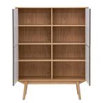 Highboard Levin eikenhout/pastelblauw