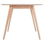 Table Viggo Chêne partiellement massif / Linoléum - Vert olive / Chêne - 160 x 90 cm