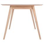 Table Viggo Chêne partiellement massif / Linoléum - Vert olive / Chêne - 220 x 90 cm