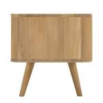 Tv-meubel Loca I deels massief wild eikenhout - Wit/wild eikenhout - Breedte: 180 cm
