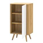 Commode Loca V deels massief wild eikenhout - wit/wild eikenhout