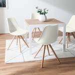 Sedia per sala da pranzo LINDHOLM materiale sintetico / legno massello di faggio - Bianco - Set da 2