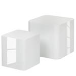 Tables d’appoint Square (lot de 2) Blanc brillant