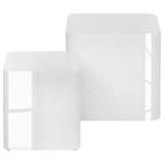 Tavolino Square (Set da 2) Bianco lucido